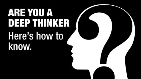 how to not be a deep thinker