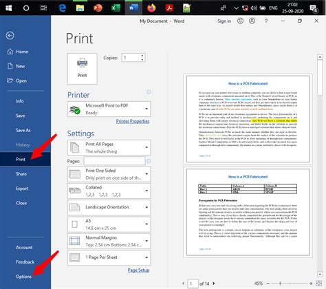 how to not print in color on word