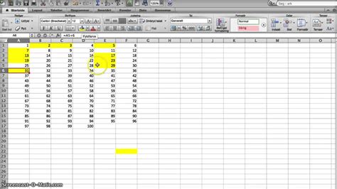 how to number 1-100 in excel