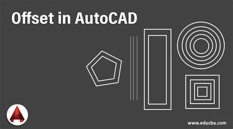how to offset an object in autocad