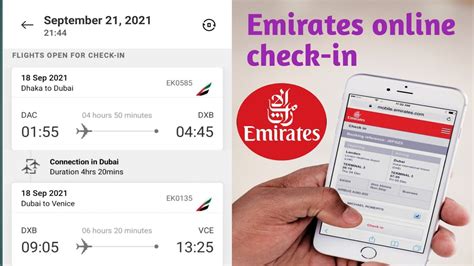 how to online check in emirates