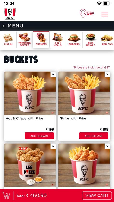 how to online order kfc