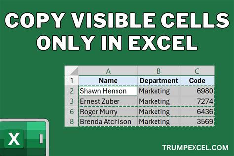 How to Copy Visible Cells Only in Excel (4 Fast Ways) ExcelDemy