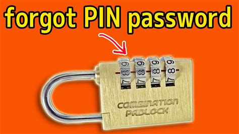 how to open a 3 digit combination lock if you forgot the code