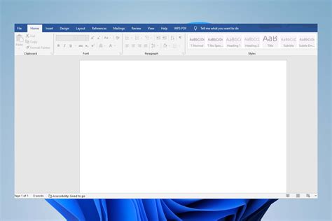how to open a blank page in microsoft word
