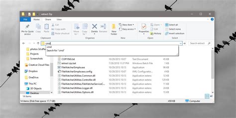 how to open a folder in command prompt from file explorer