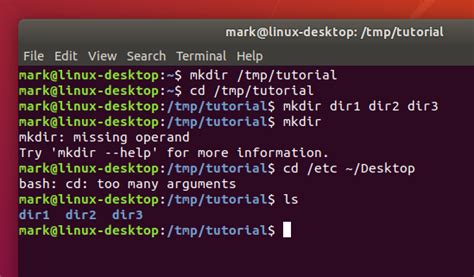 how to open a folder in linux command line