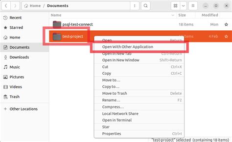 how to open a folder in vscode from terminal ubuntu