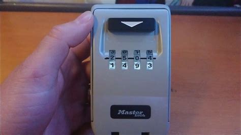 How To Open A Master Lock Box With A Code