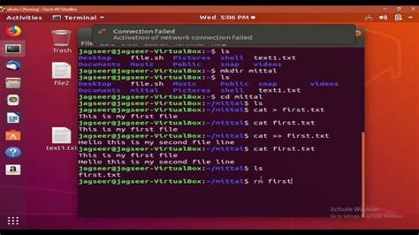 how to open a new folder in linux