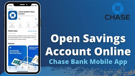 how to open a savings account with chase bank online