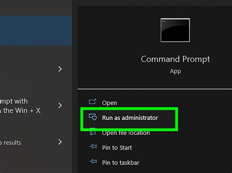 how to open admin command prompt in a folder