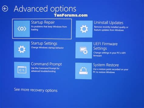 how to open advanced boot options in windows 10