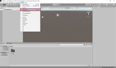how to open an asset in unity