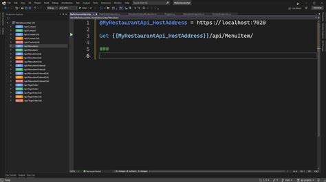 how to open api in visual studio