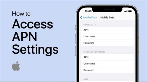how to open apn settings in iphone