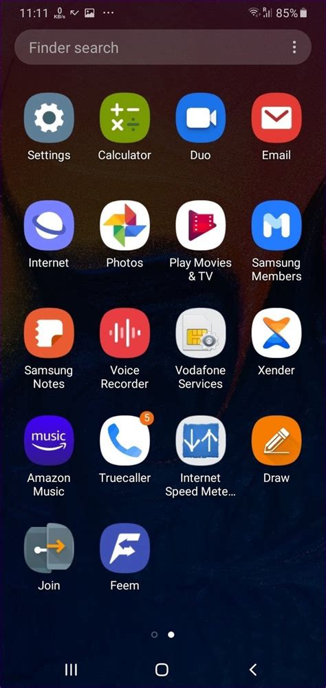 how to open app drawer in android phone