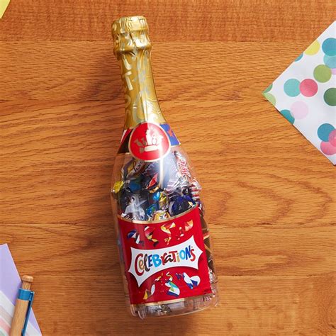 how to open celebrations chocolate bottle