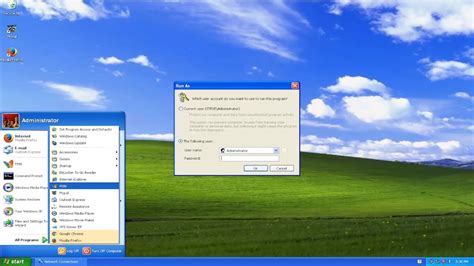 how to open cmd as administrator in windows xp