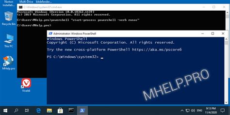 how to open cmd as administrator using powershell