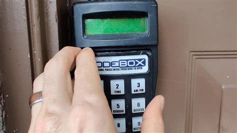 how to open code lock box