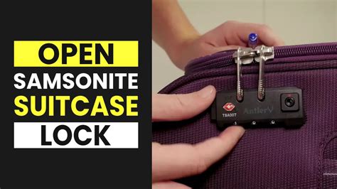 how to open code lock of a suitcase