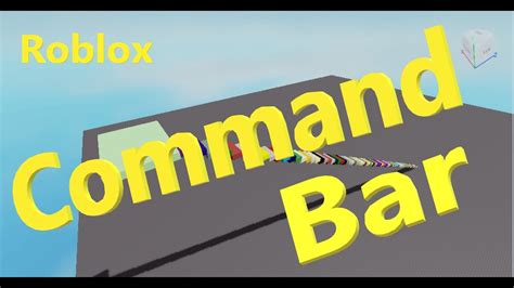 how to open command bar in roblox