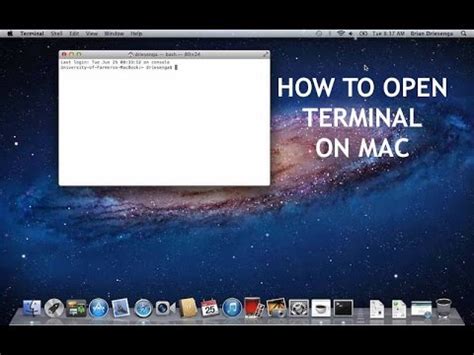 how to open command line in mac os