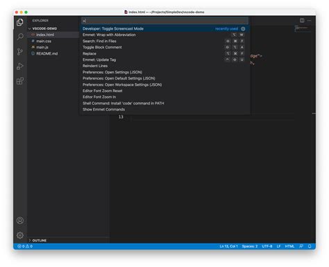 how to open command palette in vs code windows