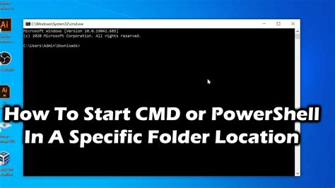 how to open command prompt in a specific folder as administrator