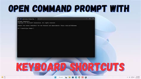 how to open command prompt shortcut