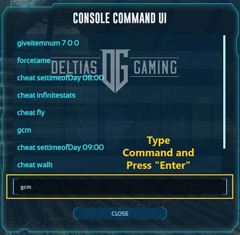how to open commands in ark ascended pc