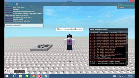 how to open console commands in roblox