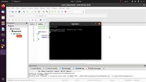 how to open console window in code blocks