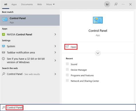 How To Open Control Panel Excel