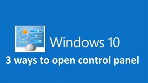 How To Open Control Panel In Windows 10 From Cmd