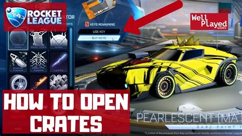 How To Open Crates In Rocket League