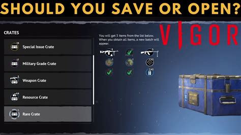 How To Open Crates In Vigor