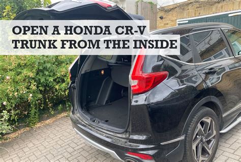 how to open crv trunk with remote