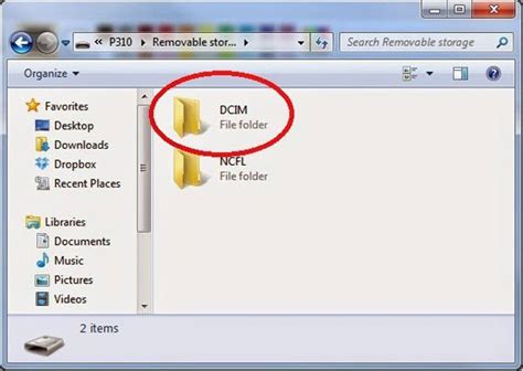 how to open dcim folder on pc