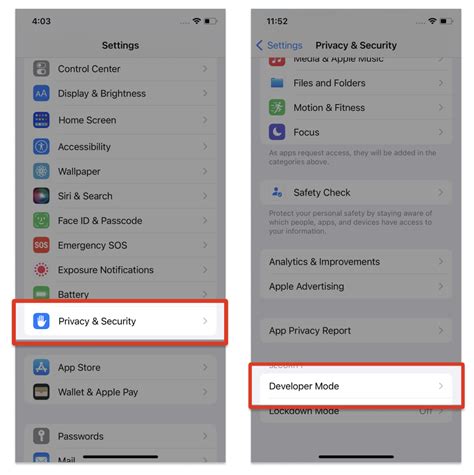 how to open developer option in ios simulator