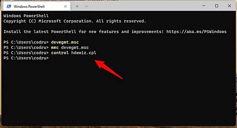 how to open device manager from cmd prompt