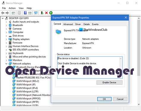how to open device manager in pc