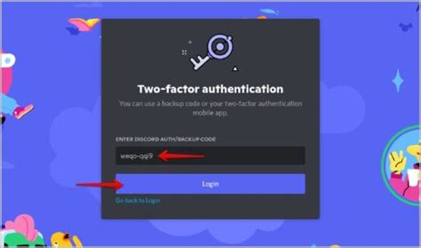how to open discord without authentication code