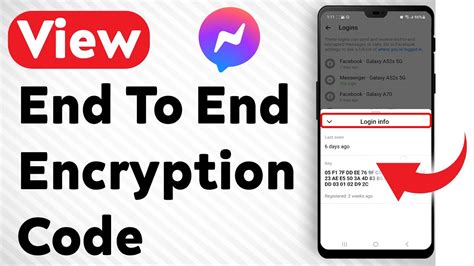 how to open end to end encryption in messenger