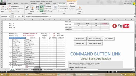 how to open excel sheet using command button