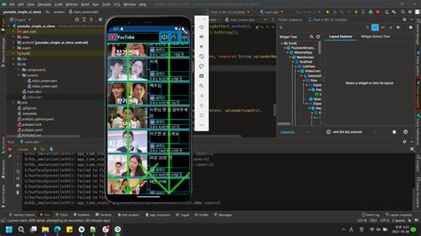 how to open flutter inspector in android studio