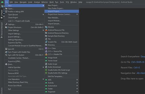 how to open flutter plugin in android studio