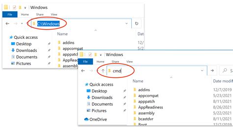 how to open folder in cmd windows 11