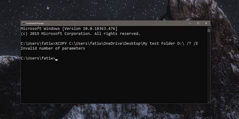 how to open folder in cmd with spaces